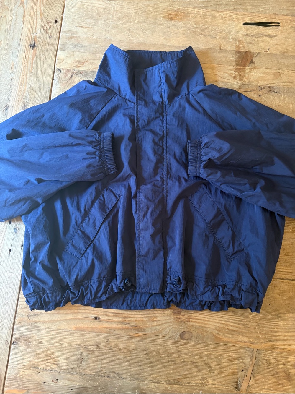 Aerie Offline Navy Windbreaker Jacket - Women